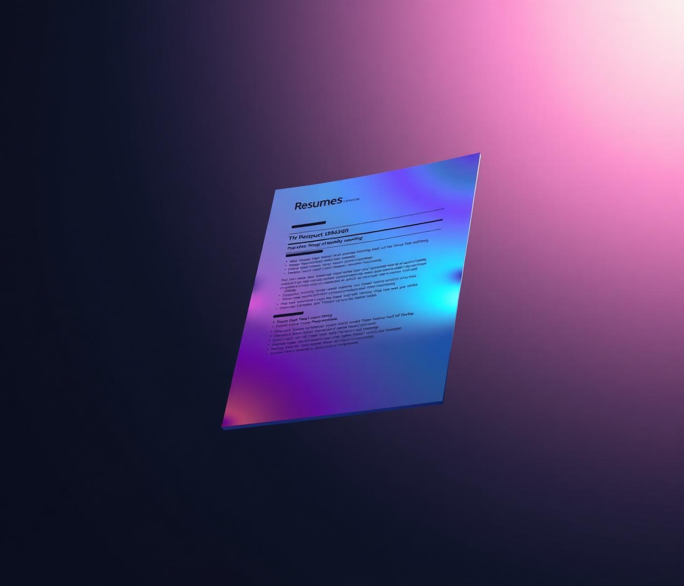 Iridescent AI-optimized resume